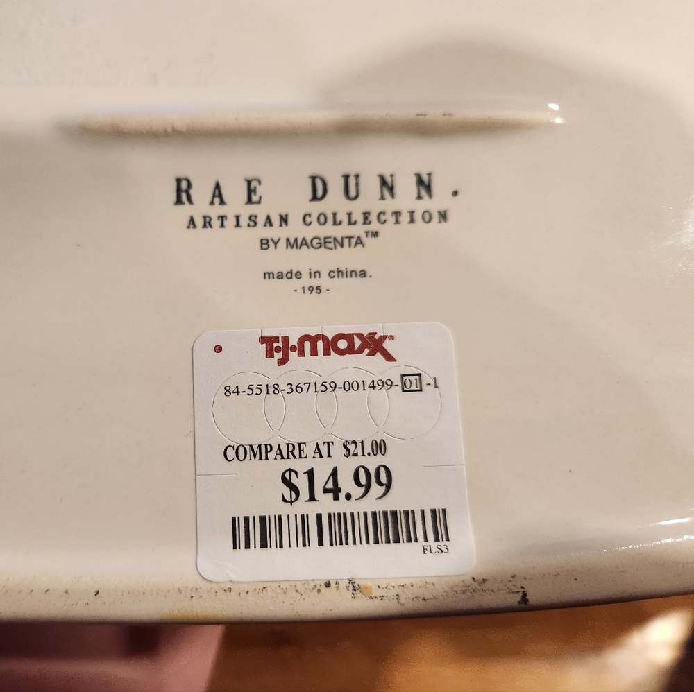 Rae Dunn Cream Ceramic Wall Planter - Picture 5 of 5